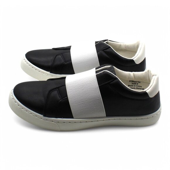 Journee Collection black/white Slip-on Shoe - Picture 6 of 8